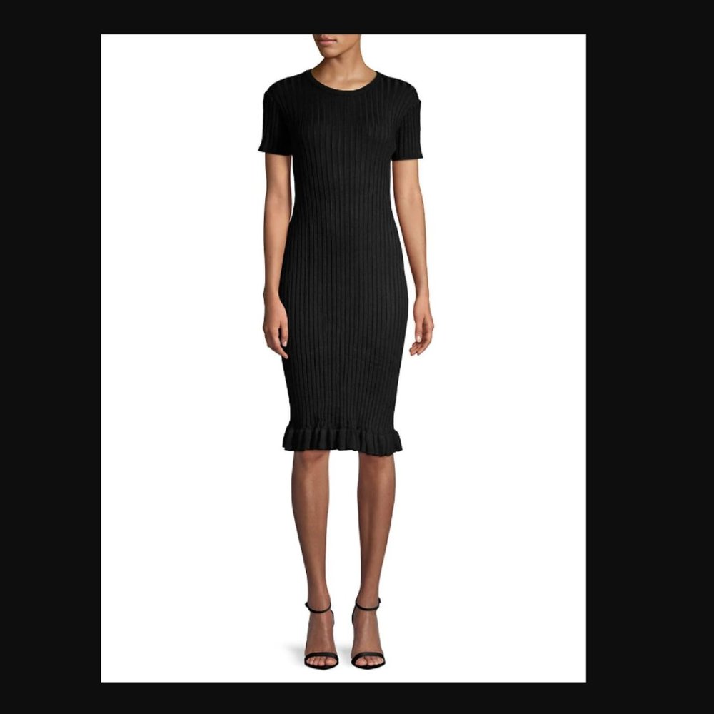 John + Jenn Judith Ribbed Bodycon Dress Size: XS
